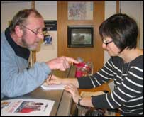 Man makes a complaint