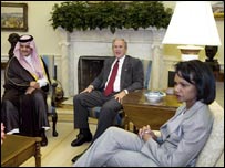 سعود الفیصل اور صدر بش