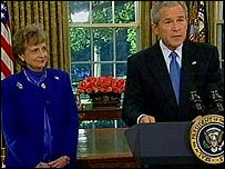 Harriet Miers ve George Bush 