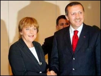 Recep Tayyip Erdoğan ve Angela Merkel