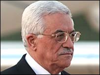 O líder palestino Mahmoud Abbas