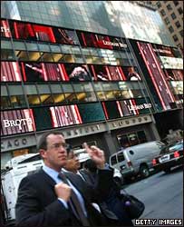 O prédio da matriz do Lehman Brothers em Nova York