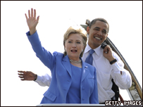 Hillary Clinton e Barack Obama