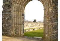 Bwa Abaty Ystrad Fflur. Mynedfa i'r fynachlog