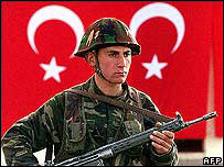 يک نظامی در ترکيه