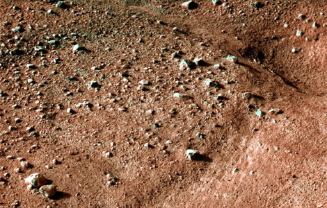 An image from the surface of Mars