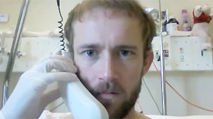 Fully Sick Rapper (aka) Christiaan van Vuuren on the phone in quarantine