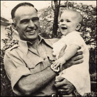 Christine and her proud father