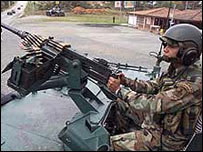 Soldado americano na Colômbia