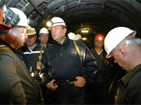 Янукович на шахті