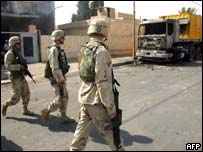 Soldados americanos em Kirkuk