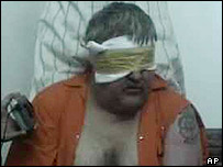 Imagem de suposto refém americano