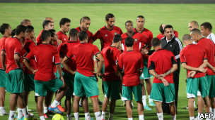 تدريبات منتخب المغرب