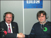 Т.Чорновіл і М.Лубківський 