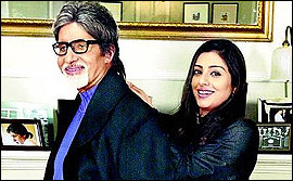Amitabh Bachchan and Tabu 