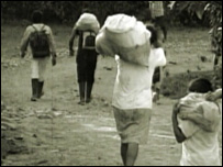 Refugiados do conflito colombiano (Foto: Acnur)