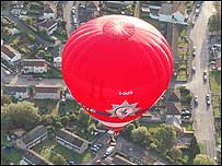 Balloon over the city Friday launch 2007