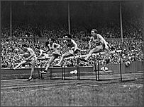 110m hurdles at the London 1948 Olympics.