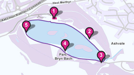 Map o Barc Bryn Bach