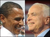 बराक ओबामा और मैक्केन