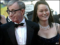 Woody Allen e sua mulher Soon Yi, no Festival de Cannes