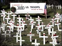 به يادبود کشته شدن 3000 سرباز آمريکايی در عراق - کاليفرنيا