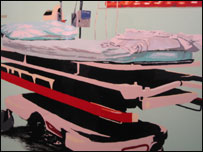 Tranh của họa sĩ nước ngoài trưng bày ở Bảo tàng Mỹ Thuật ở Hà Nội