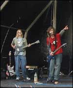 Heroes Welcome on stage