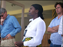 Councillor Pauline Latham in Rwanda