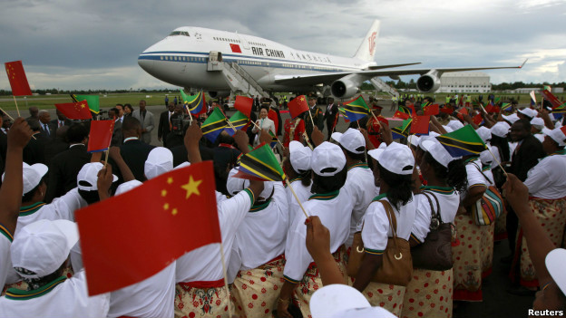 習近平抵達非洲坦桑尼亞