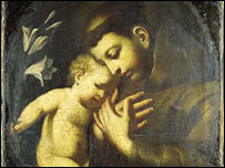 Imagem de Santo Antônio com o menino Jesus