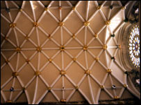 Completed vaulted ceiling