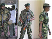 Security was tightened for Roshain Chanaka's funeral on Saturday