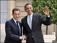 Sarkozy e Obama, em julho