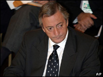 O presidente da Argentina, Néstor Kirchner
