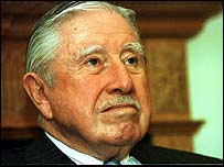 O ex-ditador chileno Augusto Pinochet