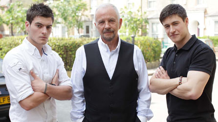 L-R: Matt Lapinskas, David Essex and Tony Discipline