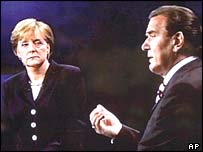 Angela Merkel ve Gerhard Schröder