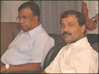 Nadesan (L) with late SP Thamilselvan