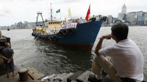 Chiếc tàu cá khởi hành từ Hong Kong để đi đến quần đảo tranh chấp