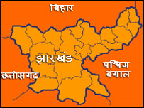 झारखंड का नक्शा