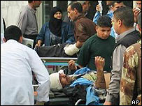 انتقال زخمی های حملات بعقوبه در ماه مارس