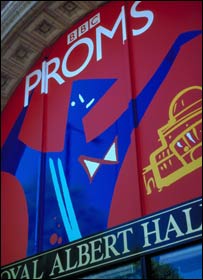 Cartaz dos concertos dos Proms, no Royal Albert Hall