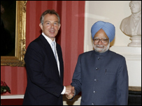 मनमोहन सिंह और टोनी ब्लेयर 