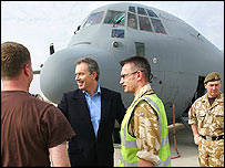 Tony Blair Irak'ta (Arşiv)