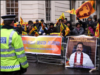 Pro-government demonstration in London