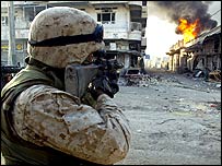 Felluce'de Amerikan askeri