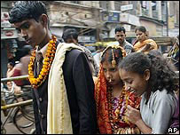 Casamento em Varanasi, Índia. Foto: AP