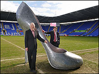Sir John Madejski and Stewart Collins at the Henley Festival launch