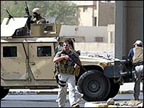 Agente da empresa de segurança privada Blackwater, no Iraque